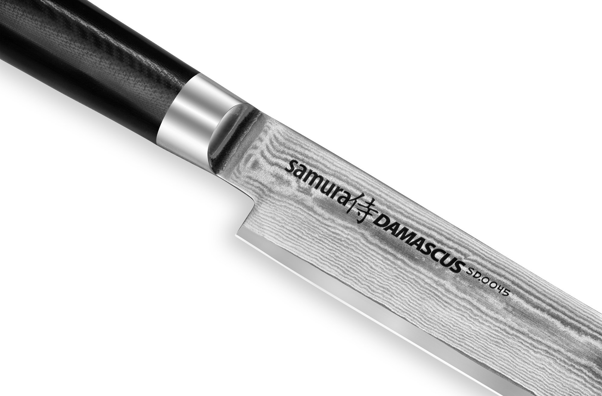 фото Нож кухонный для нарезки samura damascus sd-0045/y, сталь vg-10/дамаск, рукоять стеклотекстолит