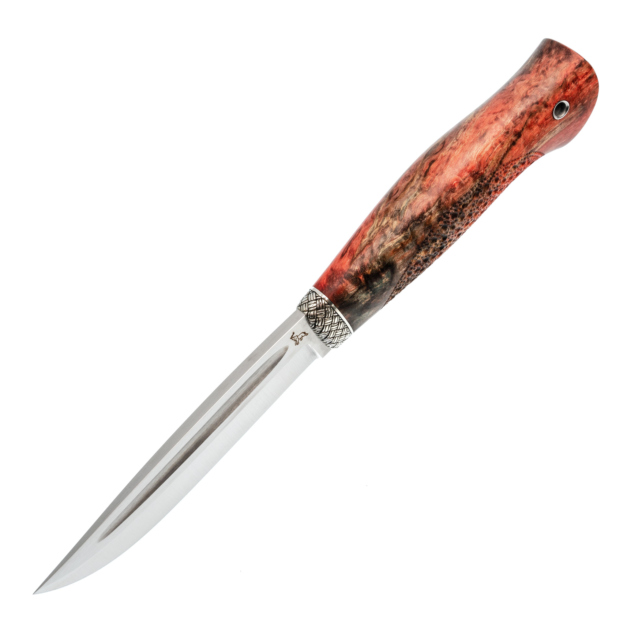 Нож Финский C12, сталь M390, рукоять карельская береза, Слон - фото 2