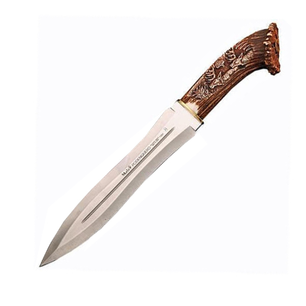 фото Нож с фиксированным клинком muela podenqueros, сталь x50crmov15, рукоять олений рог