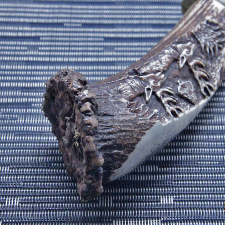 фото Нож с фиксированным клинком muela podenqueros, сталь x50crmov15, рукоять олений рог