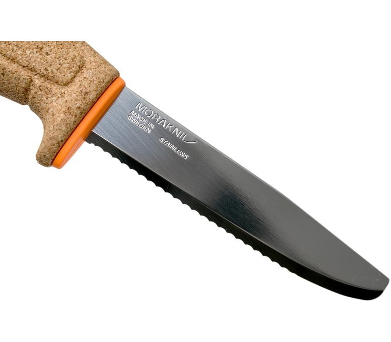 Нож с фиксированным лезвием Morakniv Floating Serrated Knife, сталь Sandvik 12C27, рукоять пробковая от Ножиков