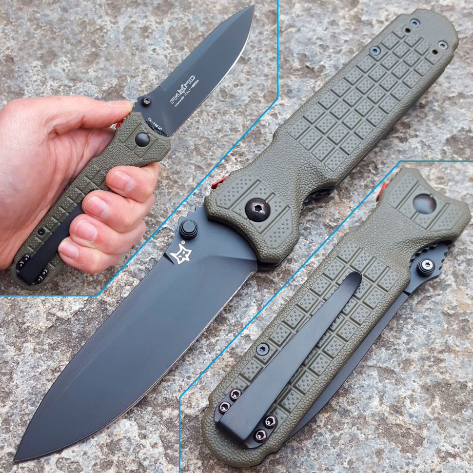 Складной нож Predator 2F, сталь N690, форпрен, зеленый - фото 6