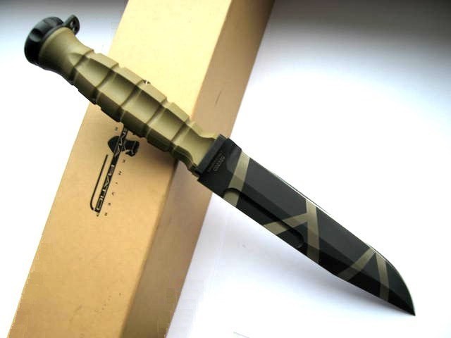 Нож с фиксированным клинком Extrema Ratio MK2.1 Desert Warfare - Laser Engraving, сталь Bhler N690, рукоять пластик - фото 2