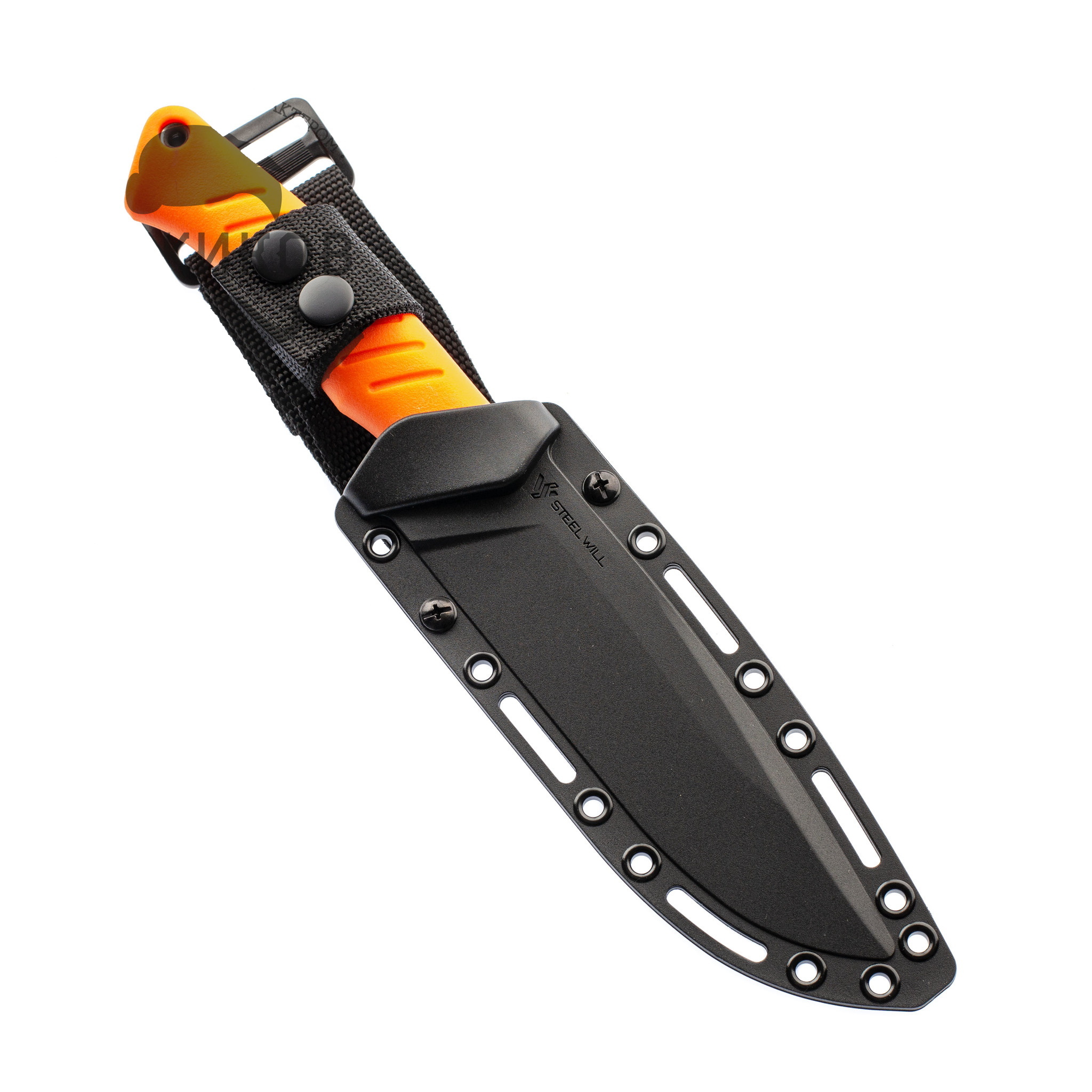 Нож Argonaut Steel Will, сталь AUS8, TPR оранжевый - фото 6