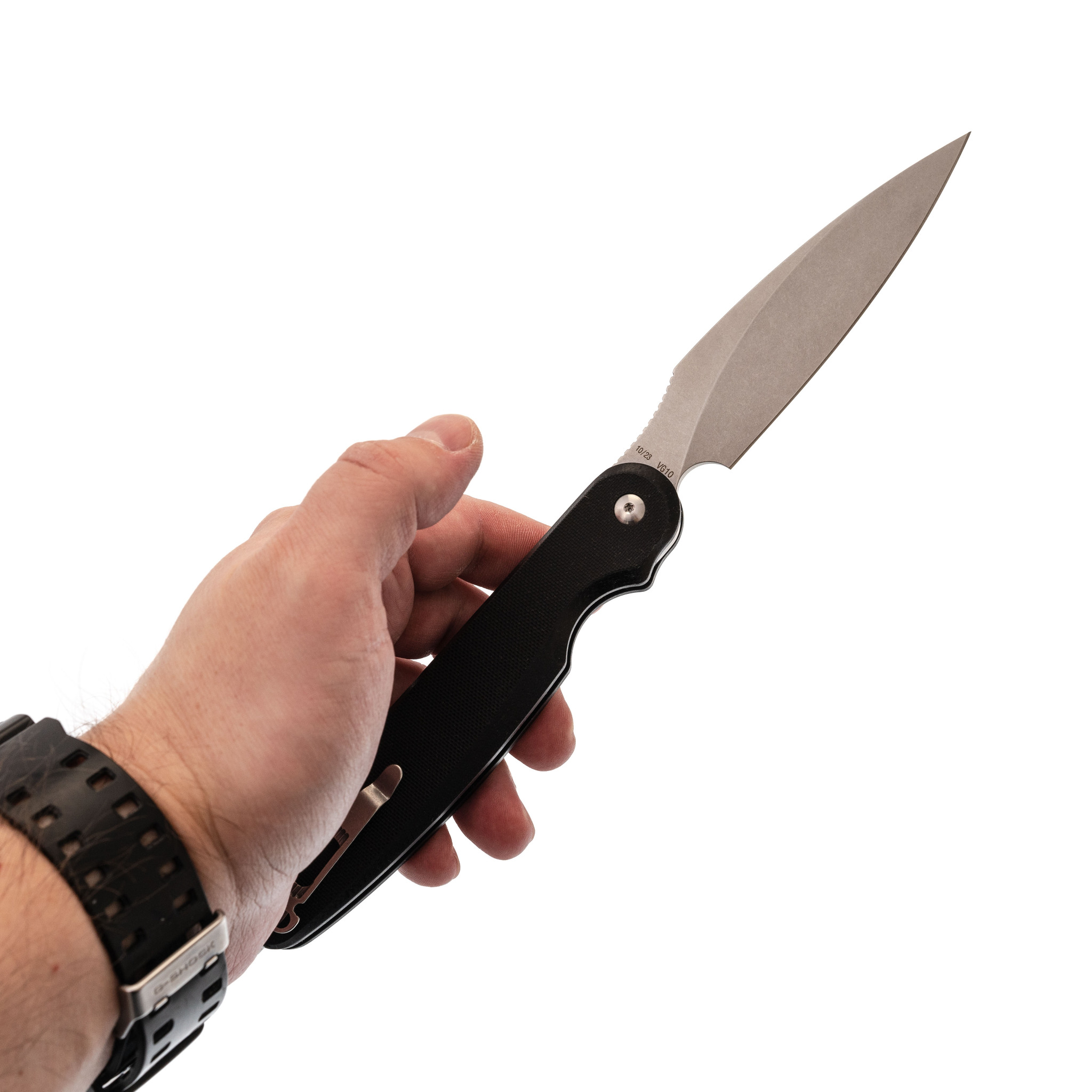 Складной нож Dagger Parrot Black SW, сталь VG10, рукоять G10 - фото 8