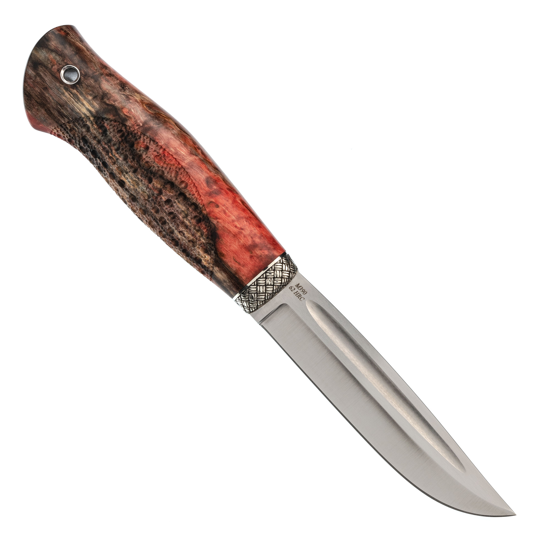 Нож Финский C12, сталь M390, рукоять карельская береза, Слон - фото 3