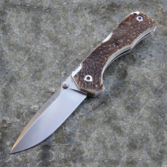 Фото Нож складной Hide Folder, Stag Scales, Crucible CPM® S30V™, Tommaso Rumici Design 7.5 см.