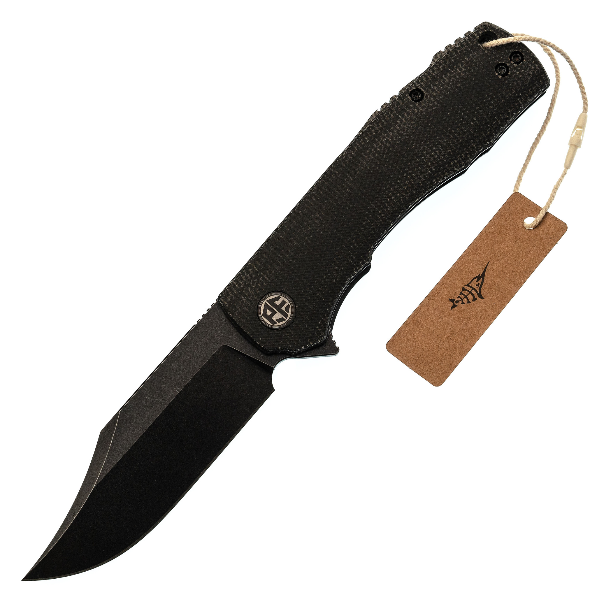 Складной нож Petrified Fish 939 Black, сталь D2