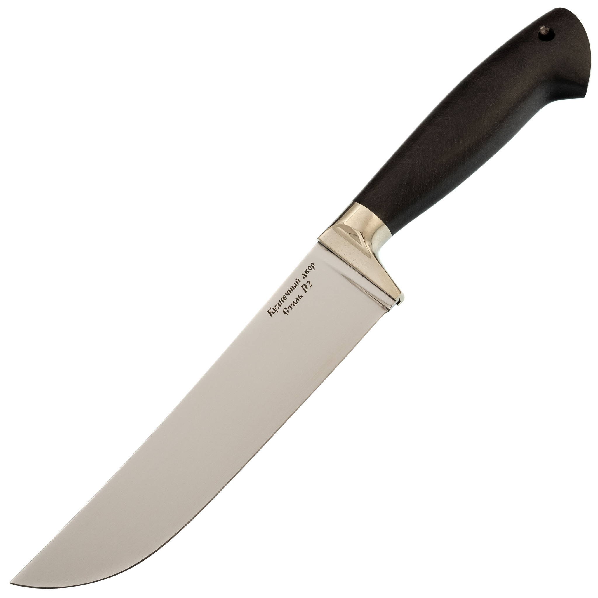 Нож Узбек, сталь D2, рукоять граб набор из 4 кухонных ножей сталь х12мф рукоять граб