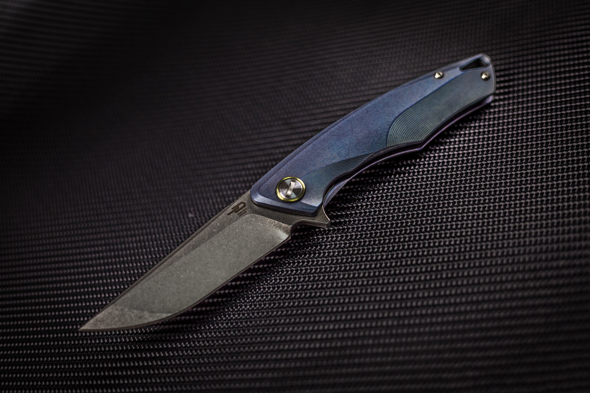 Складной нож Bestech Dolphin BT1707B, сталь CPM-S35VN, рукоять титан - фото 1