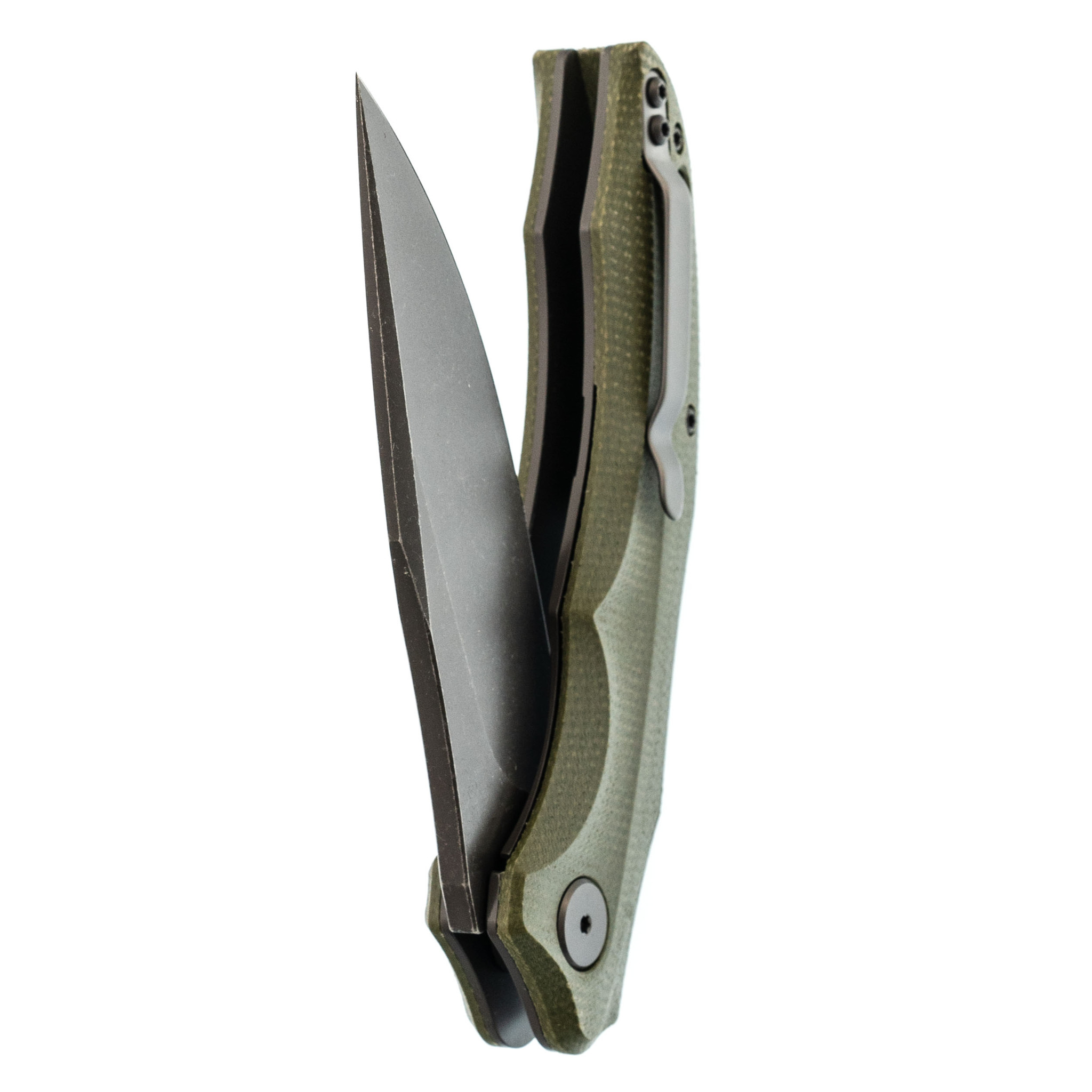 Складной нож Petrified Fish Hairtail, сталь K110, рукоять микарта - фото 6