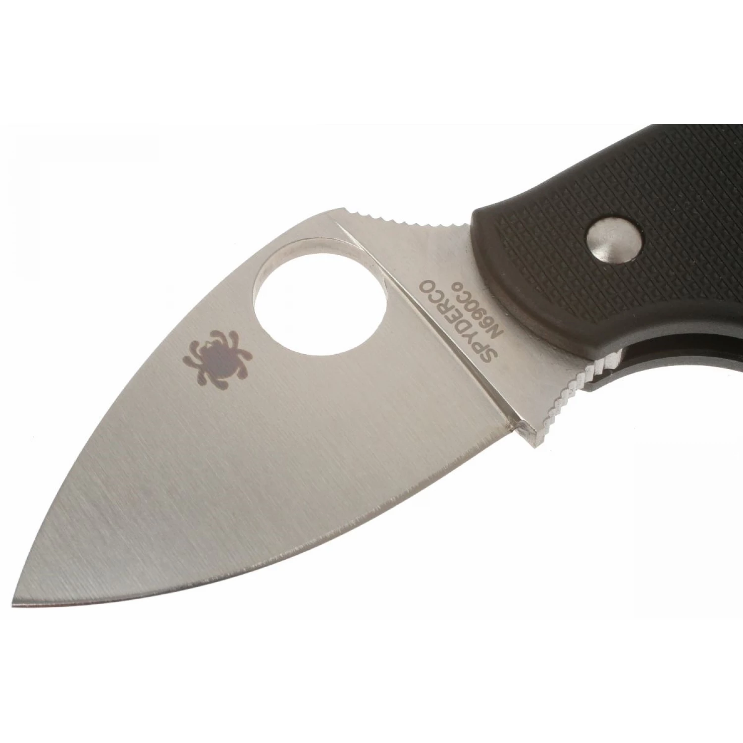 Нож складной Spyderco Squeak 154PBK, сталь N690, рукоять пластик FRN черный - фото 3
