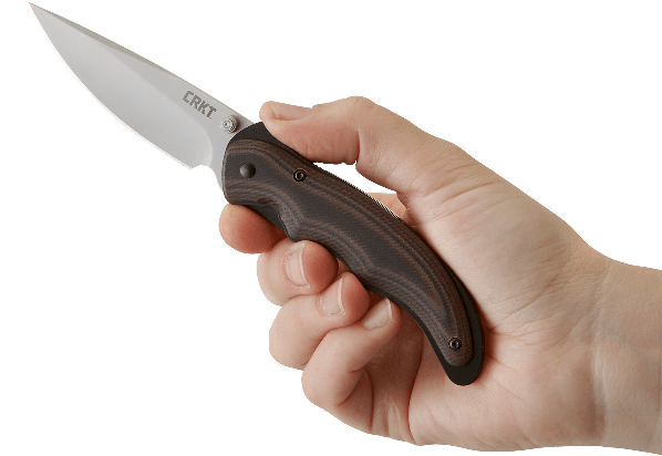 фото Полуавтоматический складной нож endorser, crkt 1105, сталь 8cr14mov satin, рукоять стеклотекстолит g10