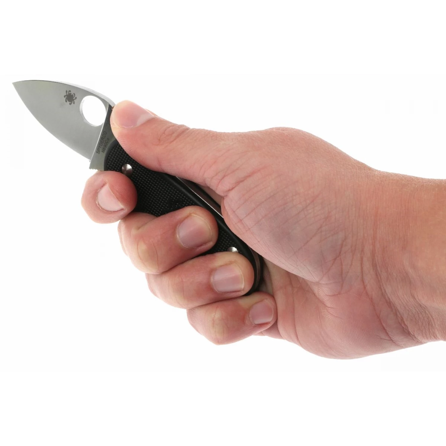 Нож складной Spyderco Squeak 154PBK, сталь N690, рукоять пластик FRN черный - фото 7