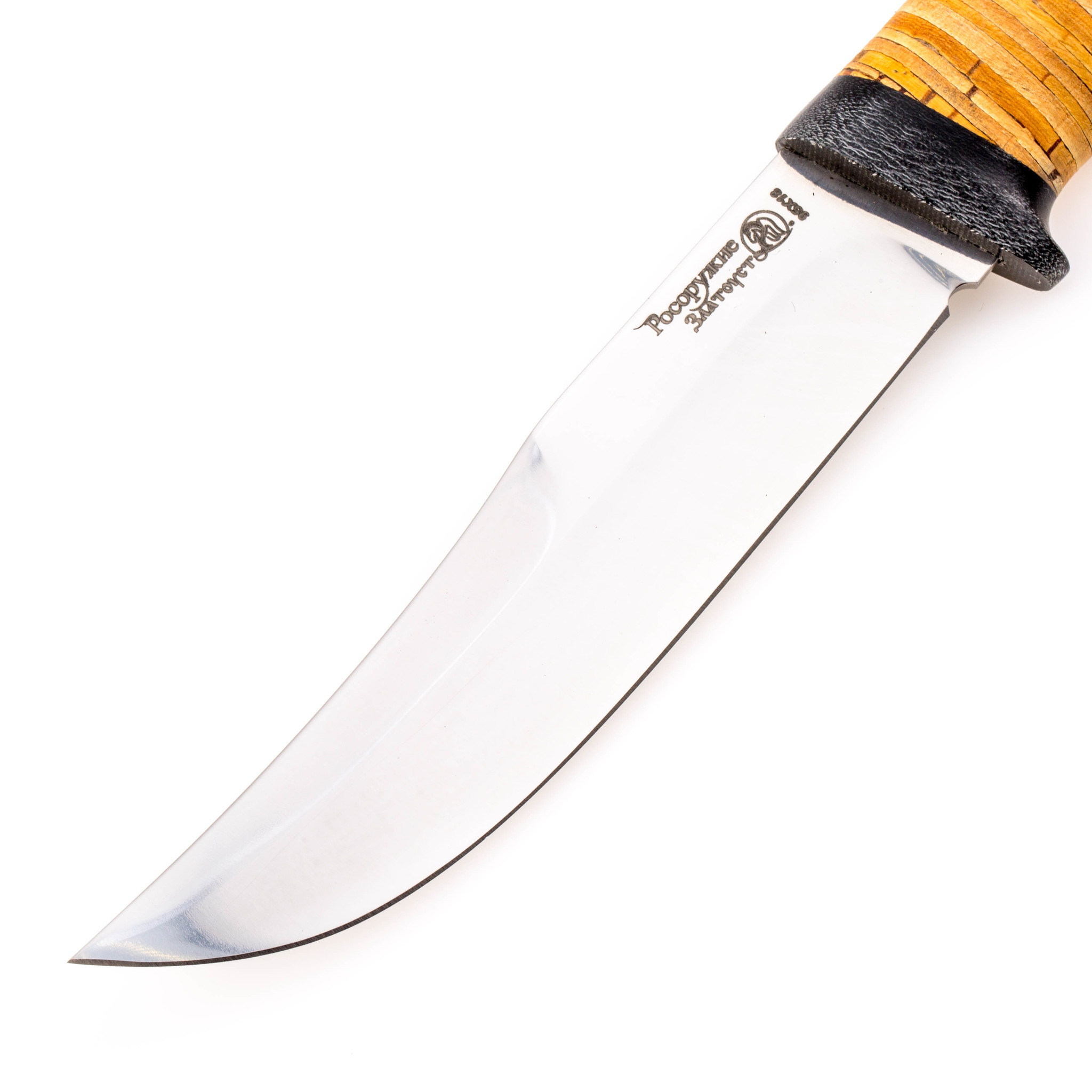 Нож Марал с рисунком, сталь 95х18,  береста от Ножиков