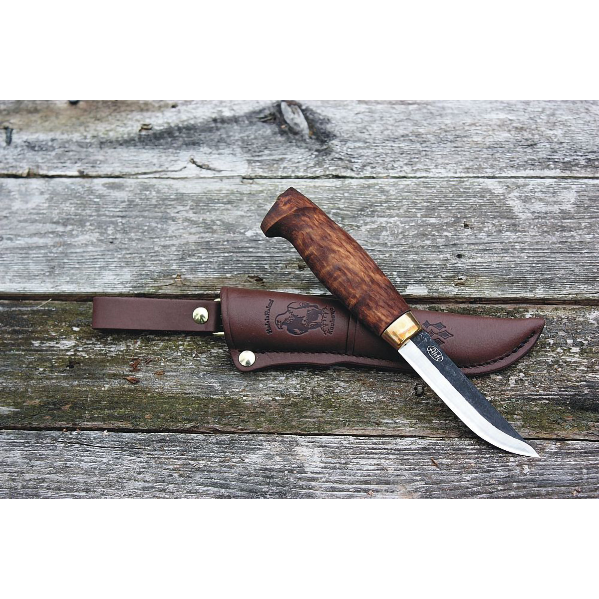 Нож Ahti Puukko Metsa 95, финская береза, сталь W75 - фото 3