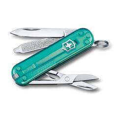 Фото Нож перочинный Victorinox Classic SD Colors, Tropical Surf (0.6223.T24G) бирюзовый полупрозрачный, 7 функций 58мм