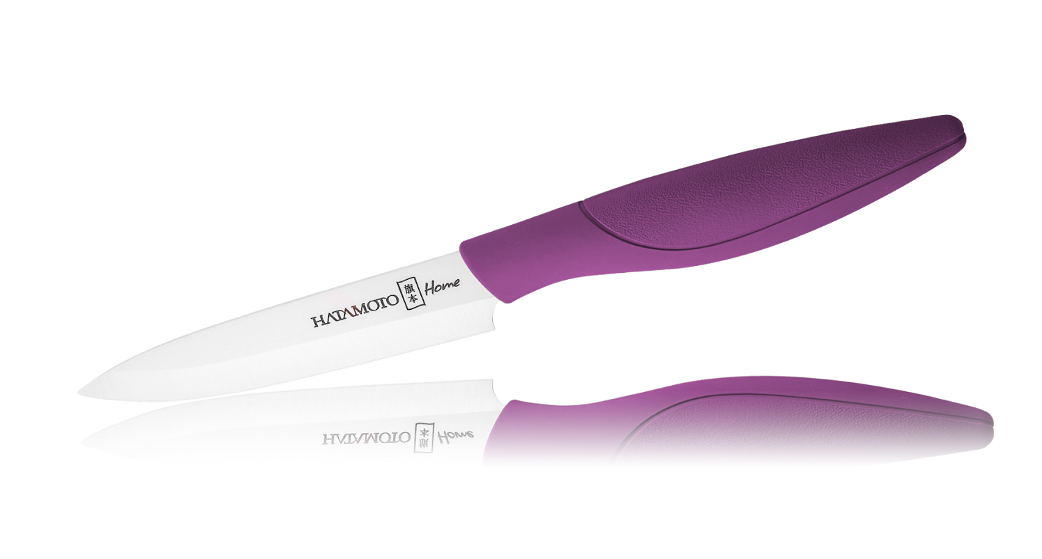 Керамический нож Hatamoto Home, 110мм, фиолетовый