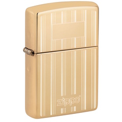 Фото Зажигалка ZIPPO Classic с покрытием High Polish Brass, латунь/сталь, золотистая, 38x13x57 мм