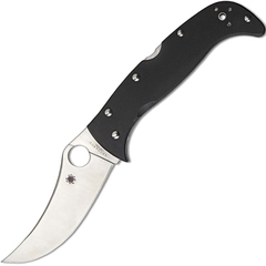 Фото Складной нож Chinook 4 - Spyderco 63GP4, сталь Crucible CPM® S30V™ Satin Plain, рукоять стеклотекстолит G10, чёрный