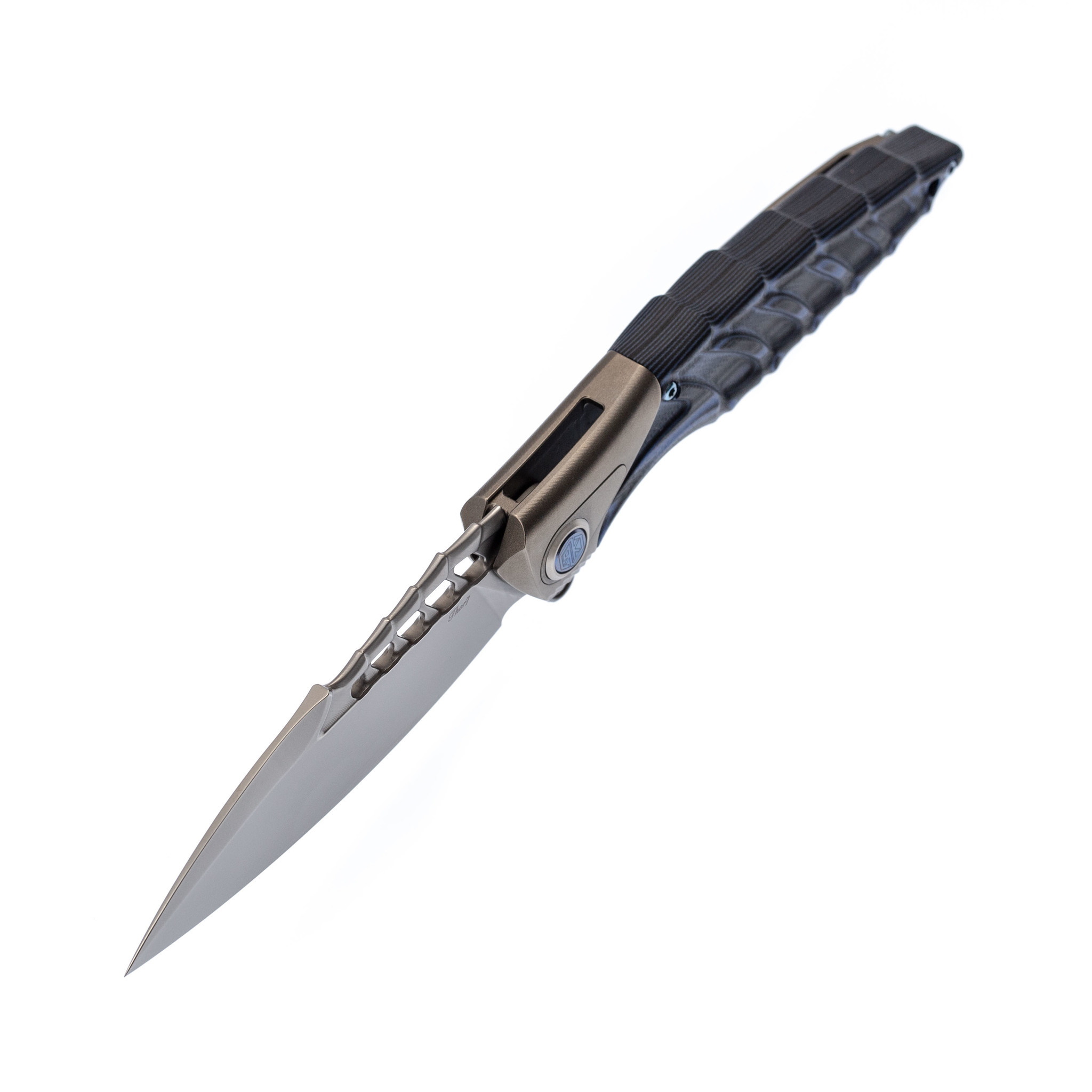 Нож складной Thor 7 Rikeknife, сталь 154CM, Blue Titanium/G10 - фото 4