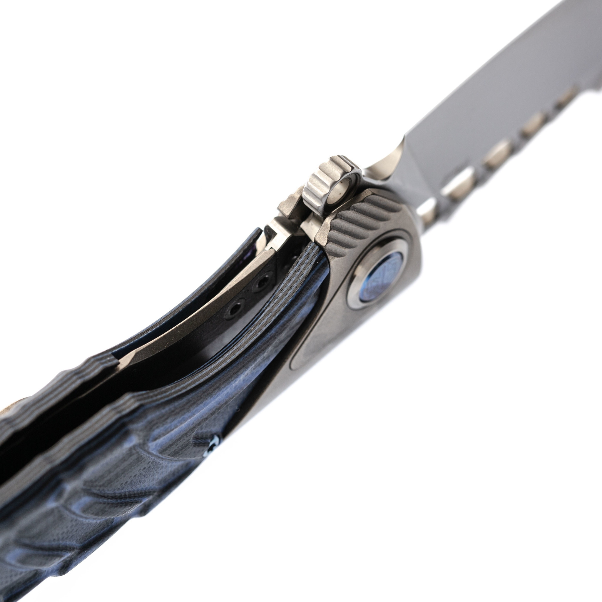 Нож складной Thor 7 Rikeknife, сталь 154CM, Blue Titanium/G10 - фото 7