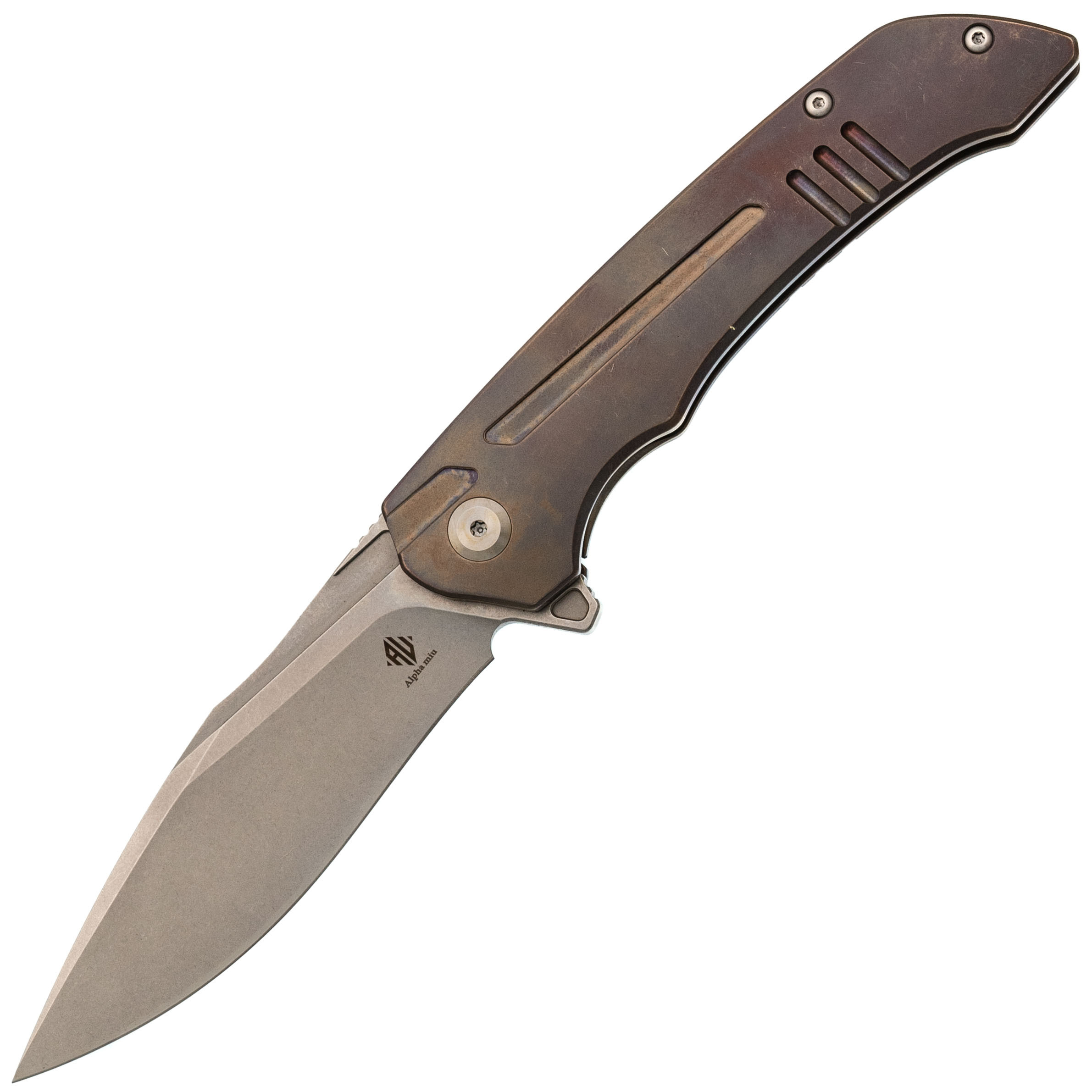 Складной нож Alpha Miu AY-T-24051, сталь N690, рукоять титан