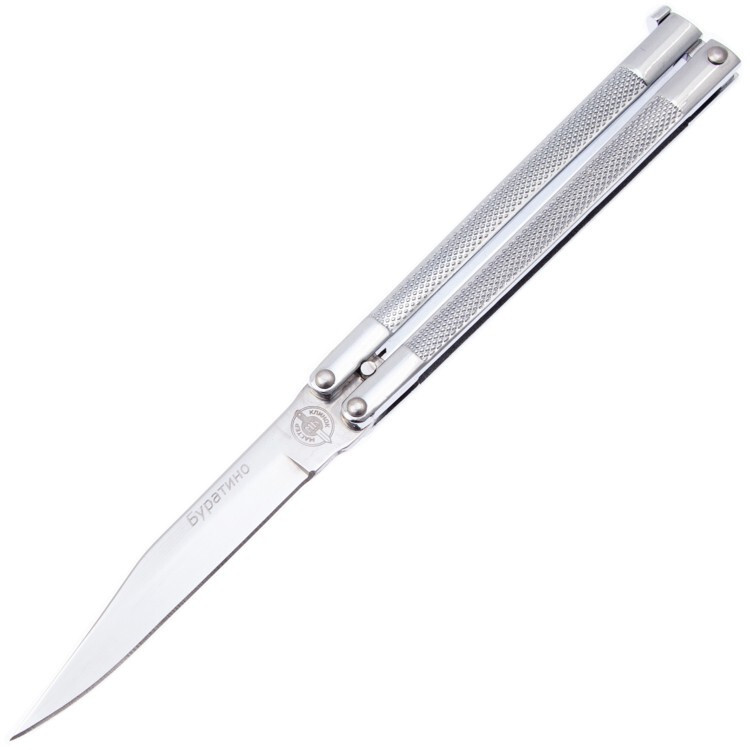 Нож-бабочка (балисонг) Буратино, сталь 420, рукоять металл, Бренды, Viking Nordway