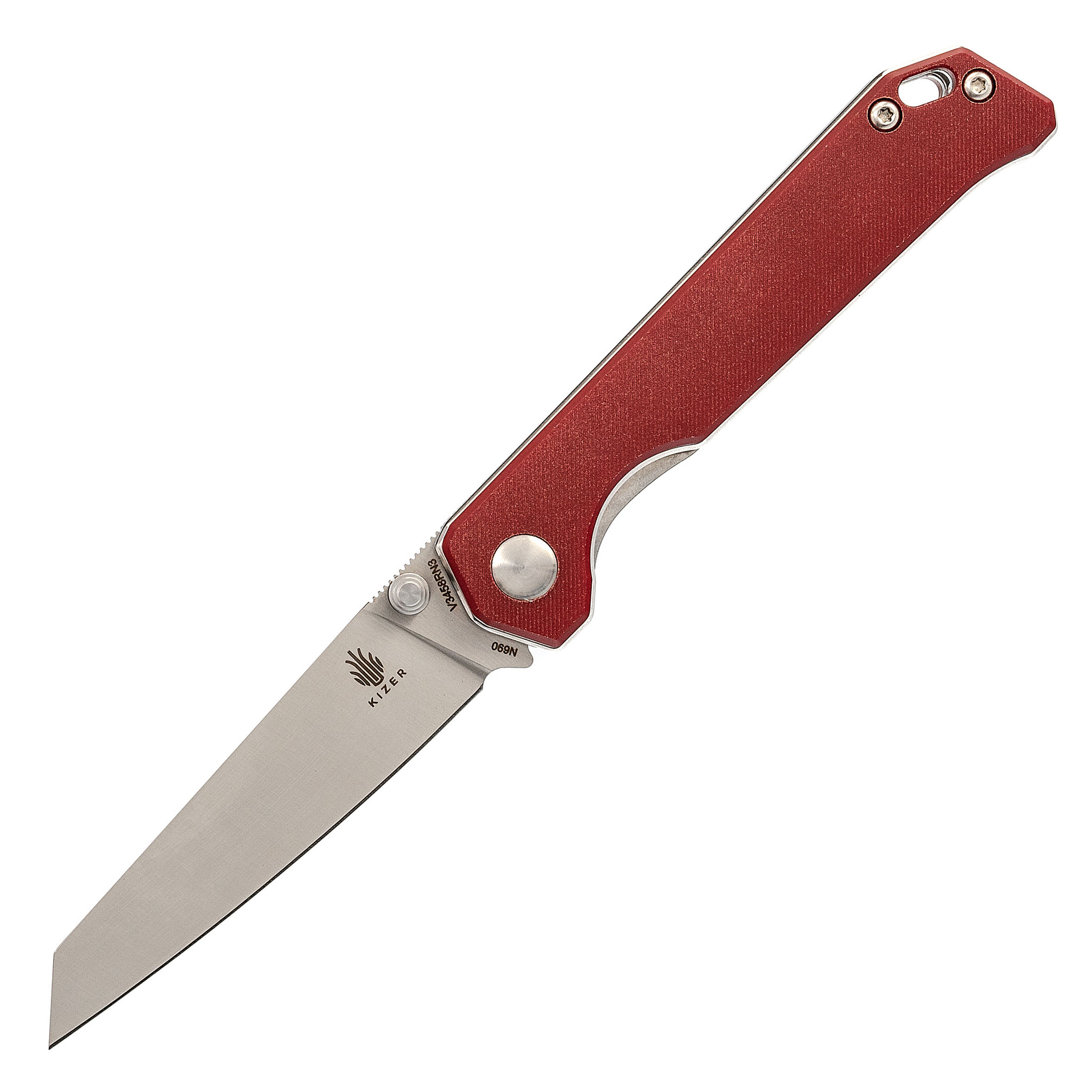 Складной нож Kizer Begleiter Mini, сталь N690, рукоять Red Micarta