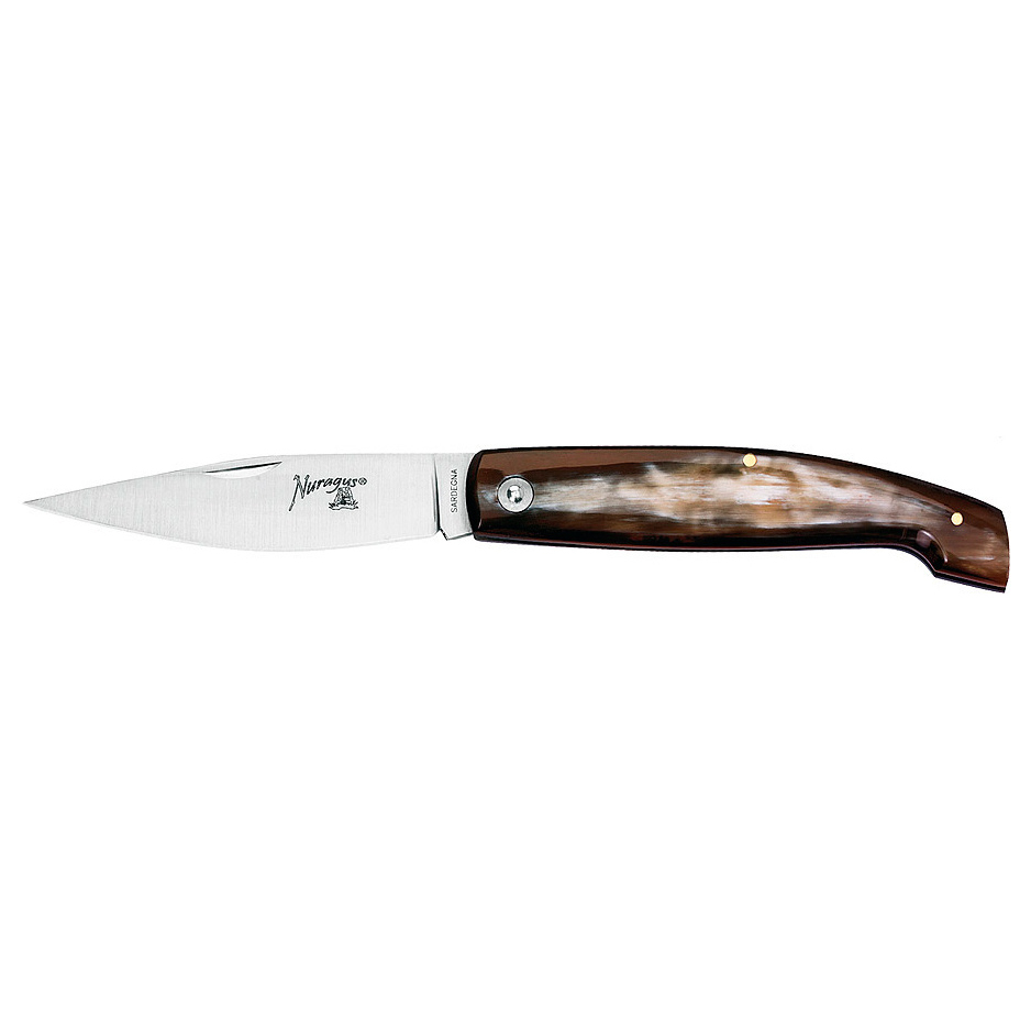 Складной нож NURAGUS, сталь 420C, клинок 10 см, рукоять рог - фото 2