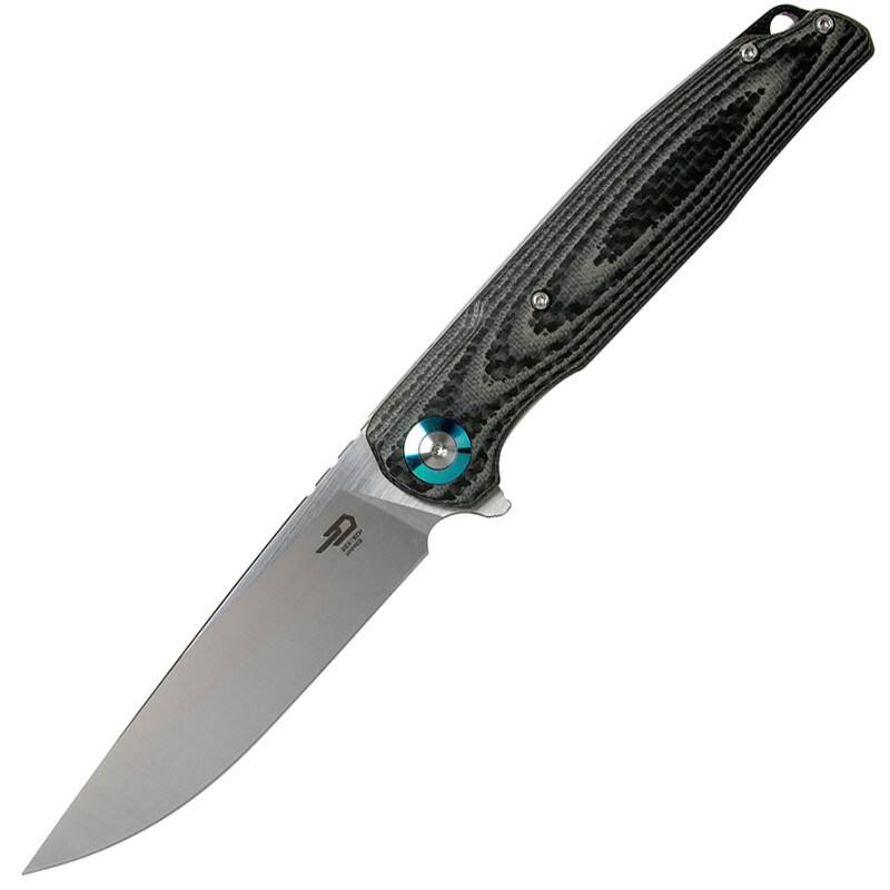Складной нож Bestech Ascot, сталь D2, рукоять G10/Carbon складной нож bestech knives ascot d2 черно синий карбон