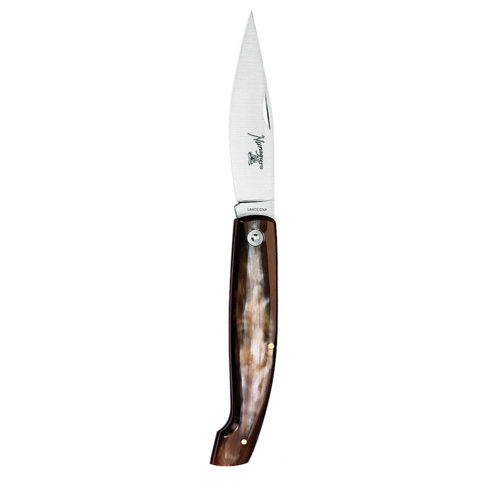 Складной нож NURAGUS, сталь 420C, клинок 10 см, рукоять рог - фото 3