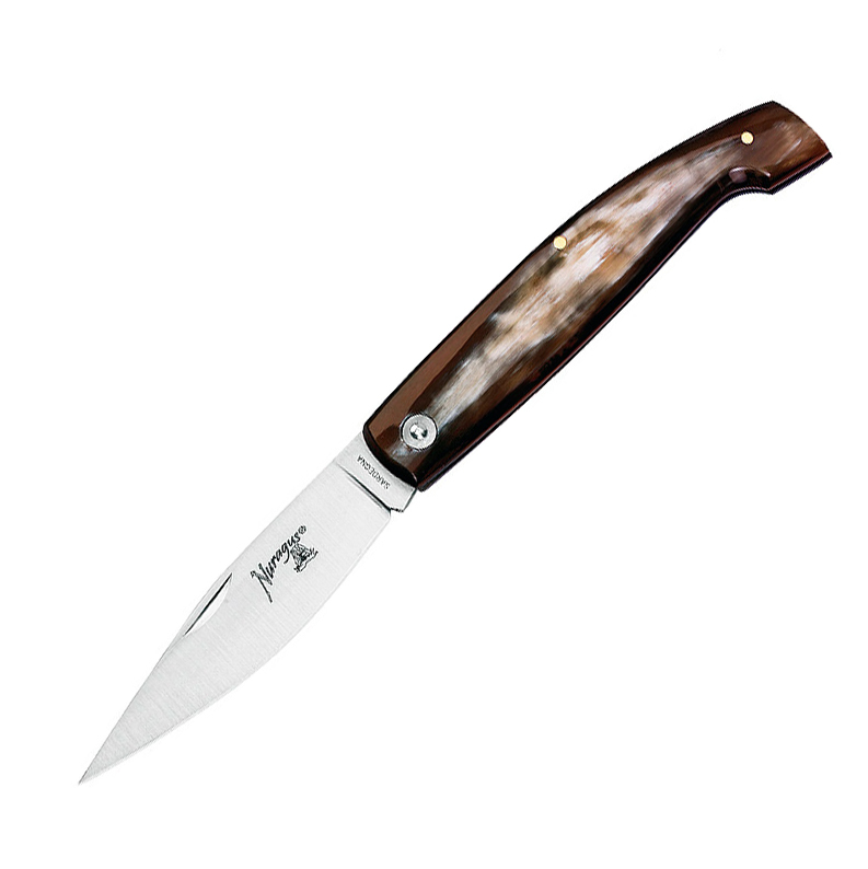 Складной нож NURAGUS, сталь 420C, клинок 10 см, рукоять рог - фото 1