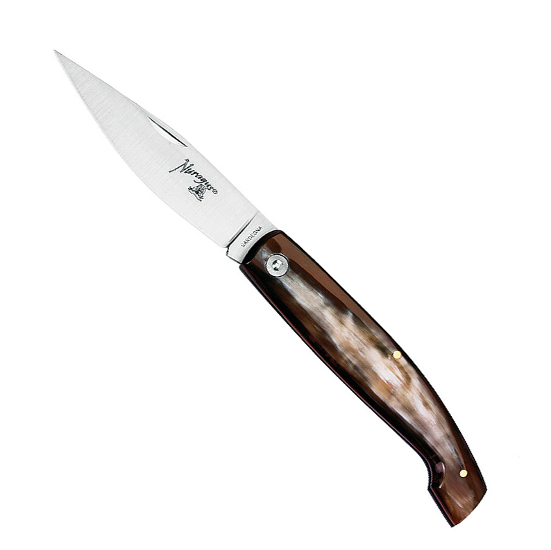 Складной нож NURAGUS, сталь 420C, клинок 10 см, рукоять рог - фото 4