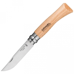Фото Нож складной Opinel №7 VRI Inox, сталь 12C27, рукоять бук