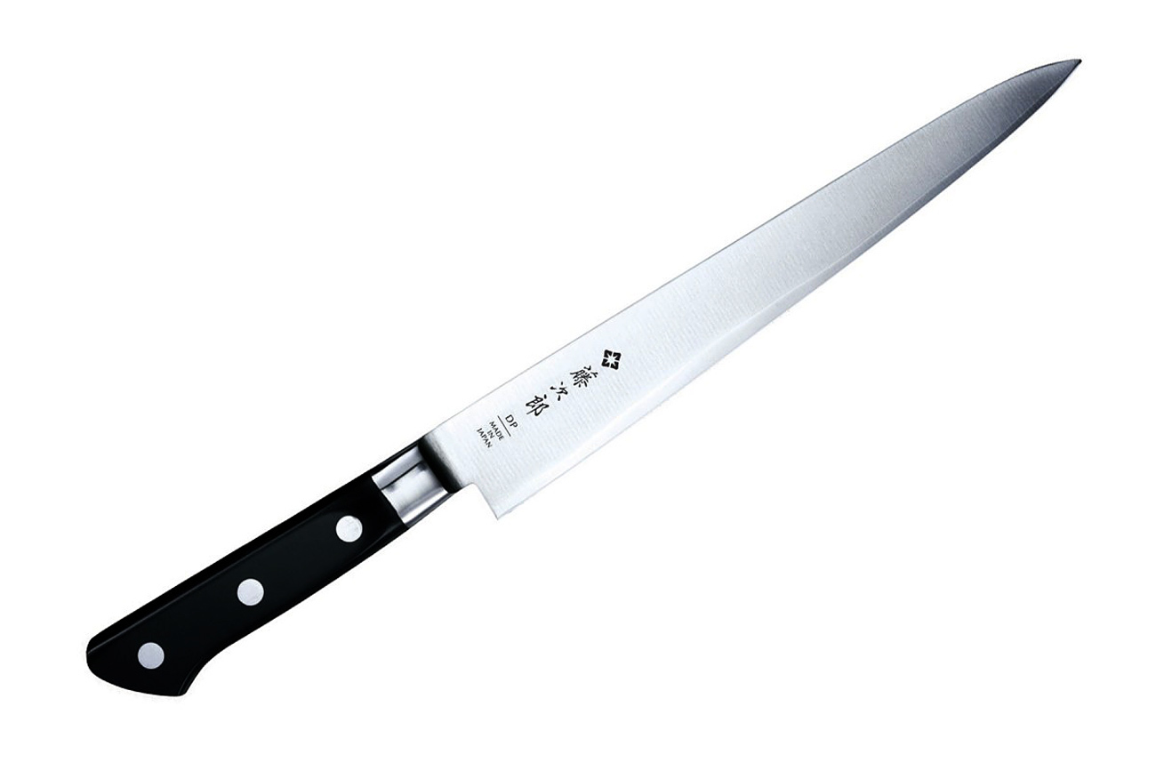 фото Кухонный нож для тонкой нарезки, western knife, tojiro, f-805, сталь vg-10, в картонной коробке