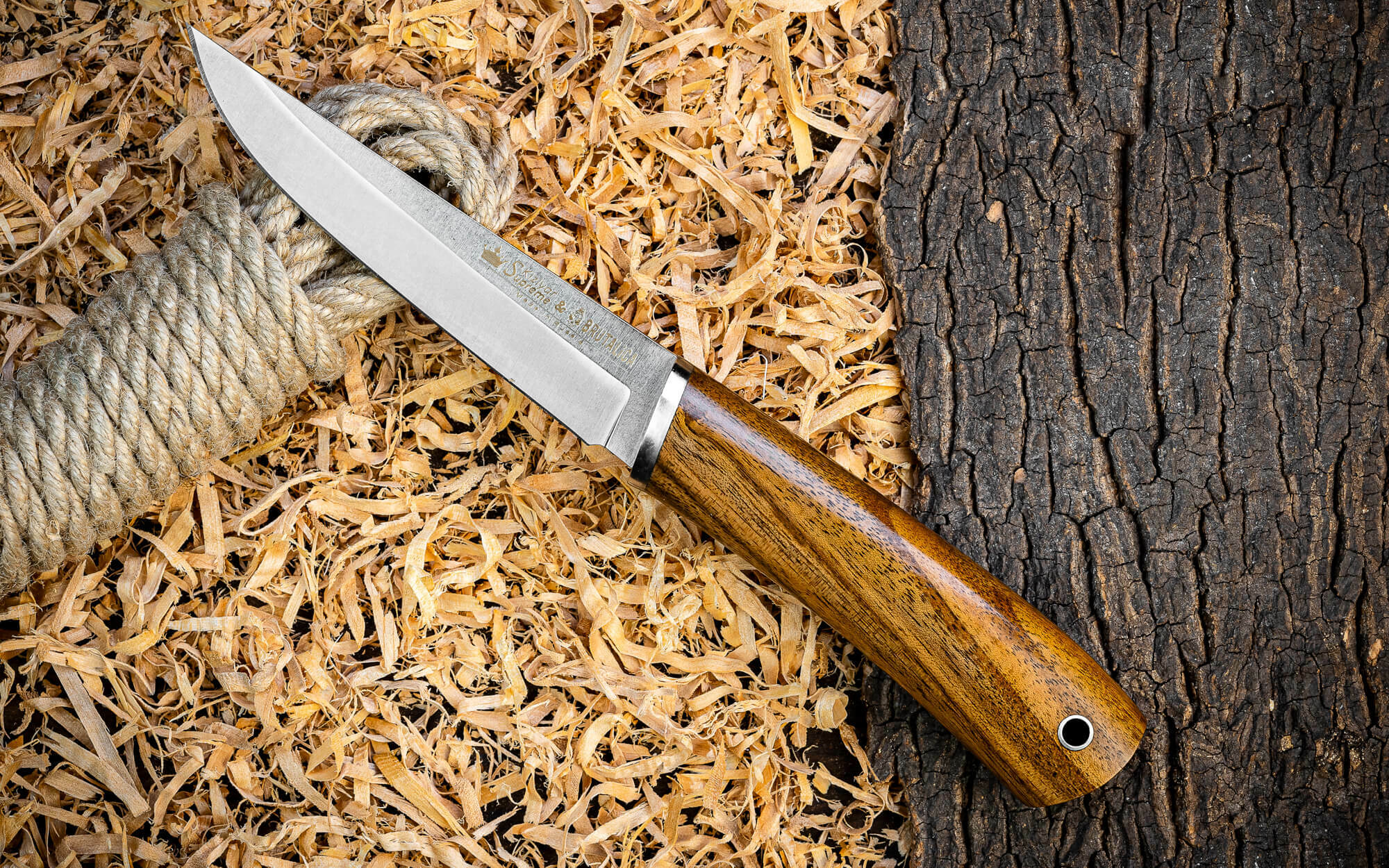 Нож Malamute, сталь AUS-10C, орех, Kizlyar Supreme спортивный нож стриж kizlyar supreme