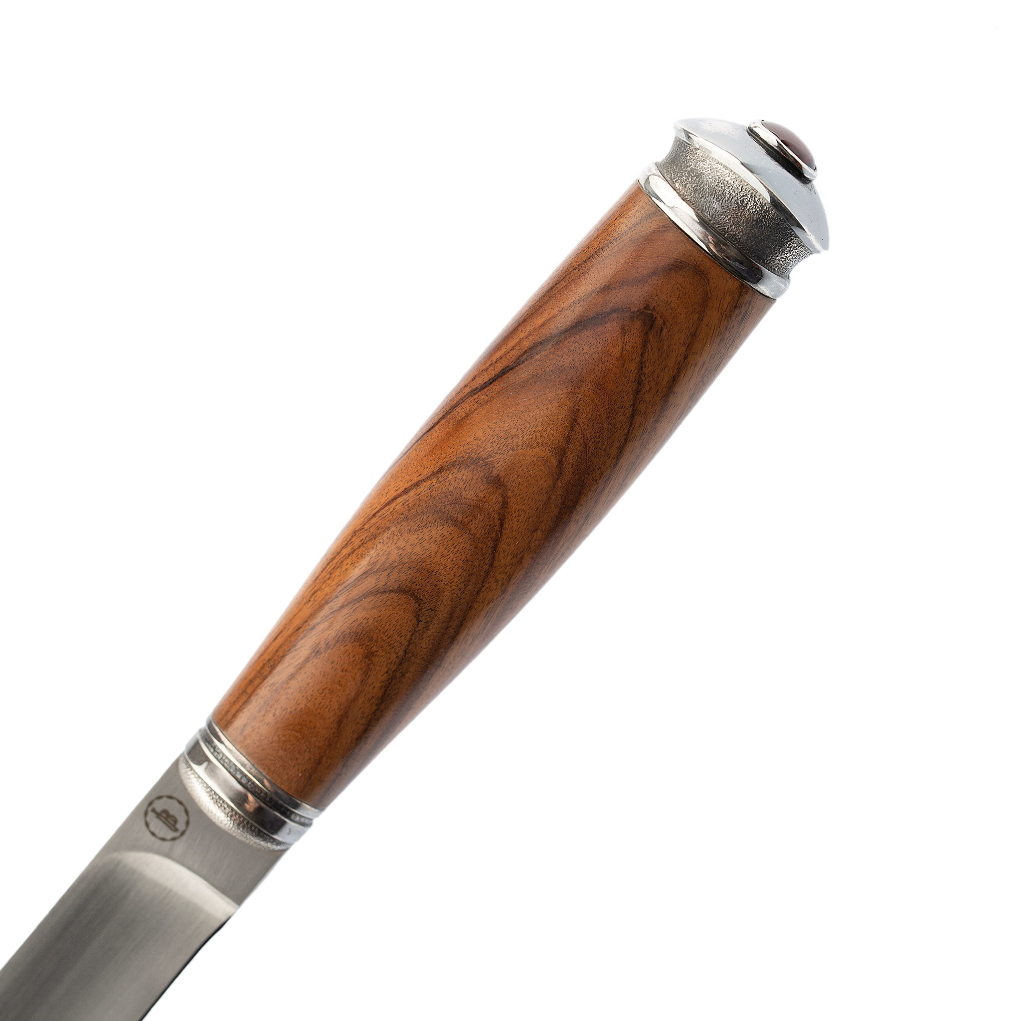 Подарочный нож малый Бурятский, нержавеющая сталь, рукоять коричневый палисандр - фото 2