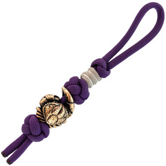 Фото Темляк  малый фиолетовый с бусиной 