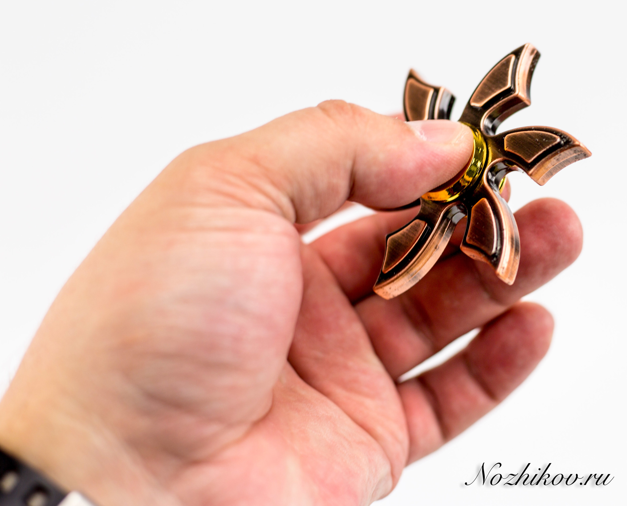 Спиннер (Hand Spinner) Медный цветок от Ножиков