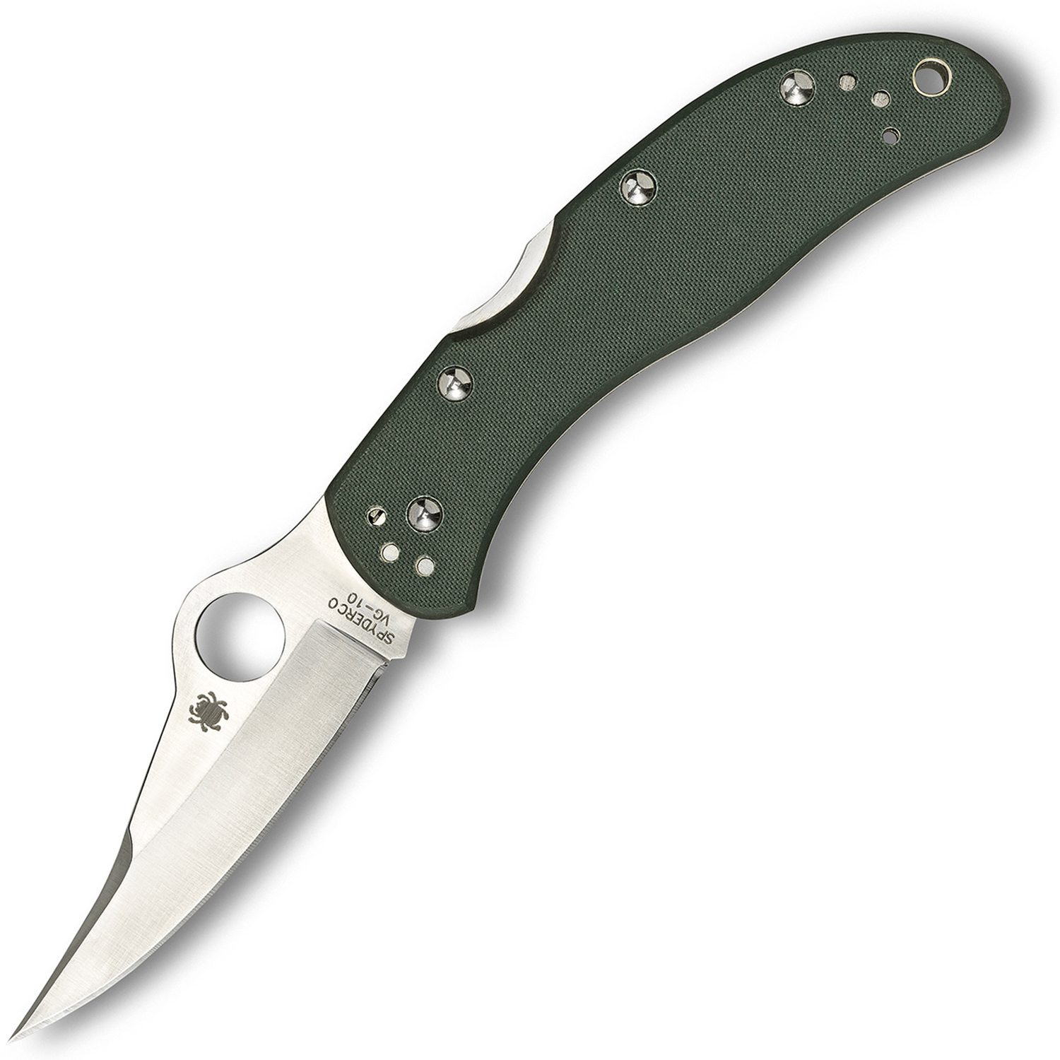 Нож складной Limited Worker Sprint Run Spyderco 01GPGR, сталь G-10 Satin Plain, рукоять стеклотекстолит G10, зелёный