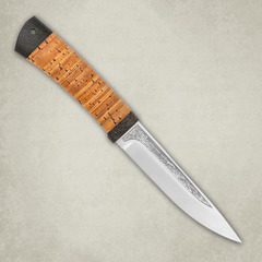 Фото Нож Пескарь, береста, 95х18