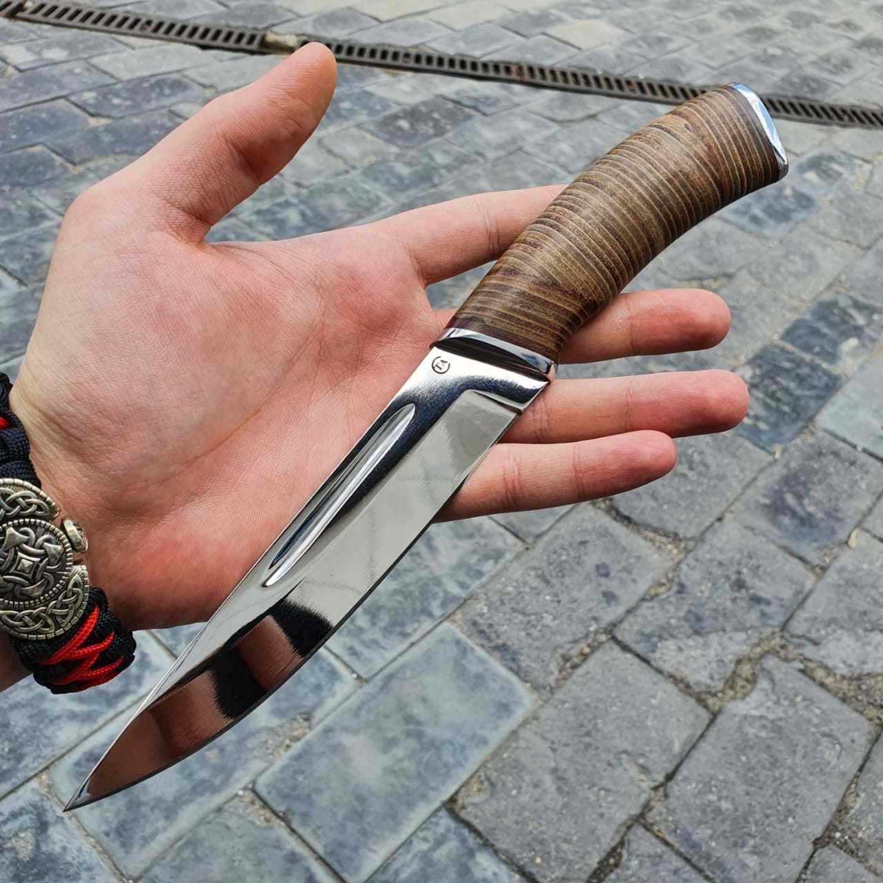 Нож Гарпун-2, сталь 95х18, кожа - фото 3