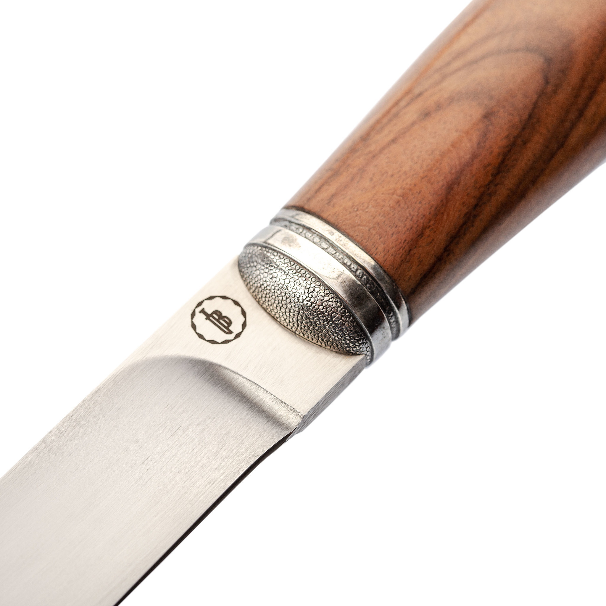 Подарочный нож малый Бурятский, нержавеющая сталь, рукоять коричневый палисандр - фото 5