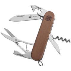 Фото Нож перочинный Stinger 90 мм, 11 функций, коричневый, в блистере