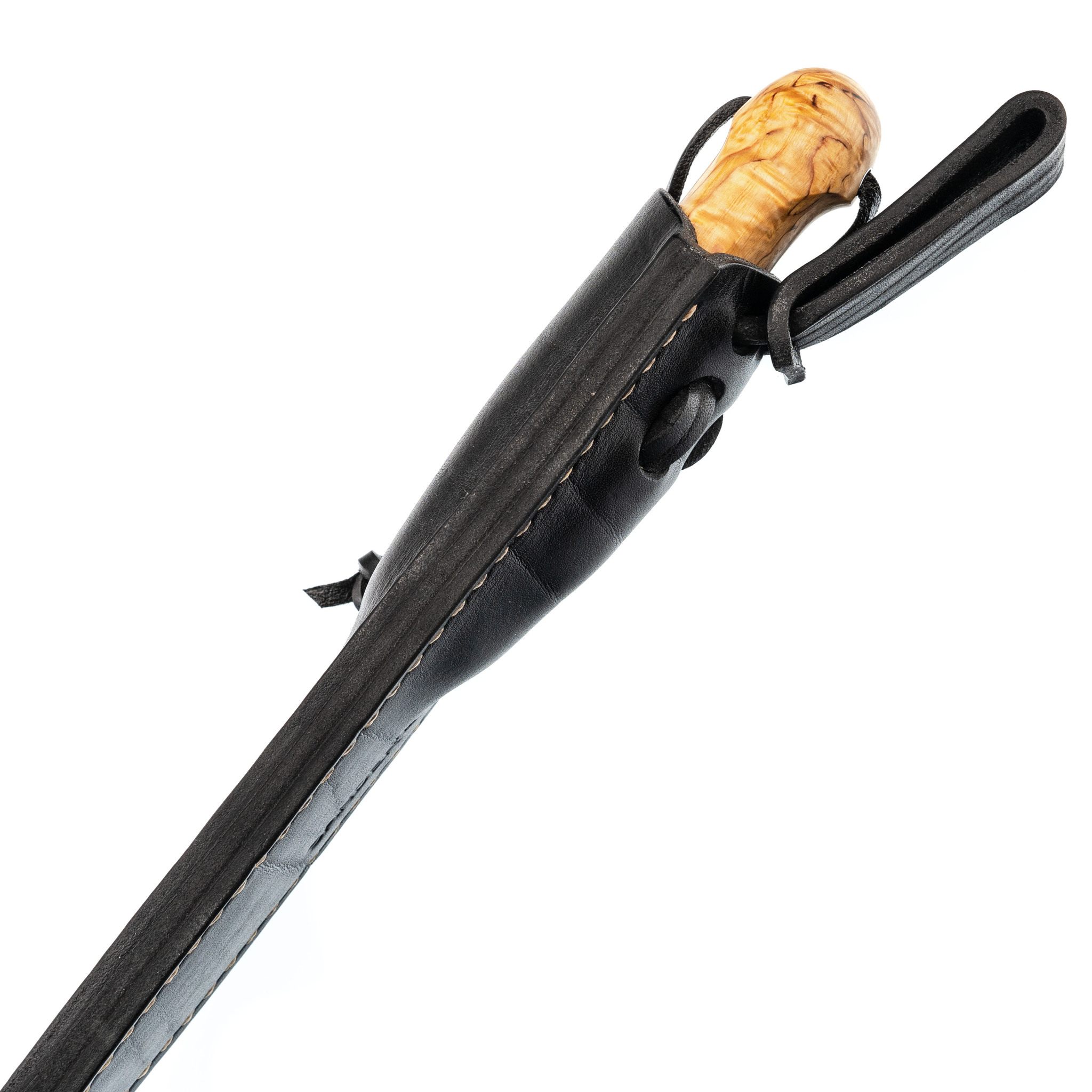 Туристический нож Лиман, сталь K-110, карельская береза - фото 5