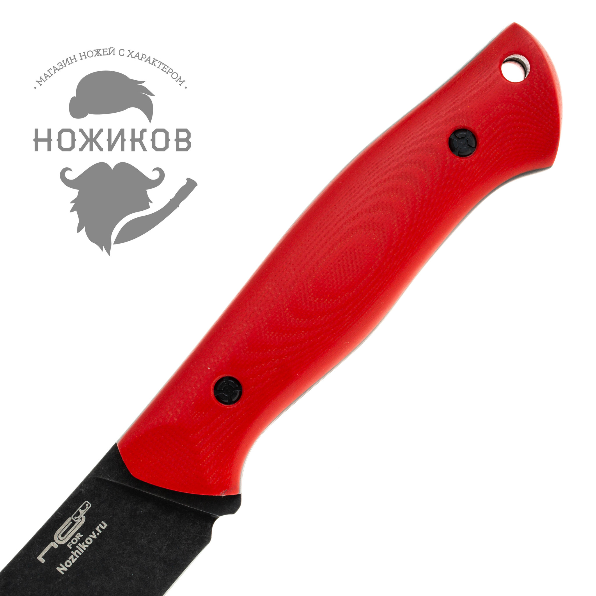 Нож Pride Red Black S/W, сталь D2, Limited Edition NOZHIKOV - фото 2