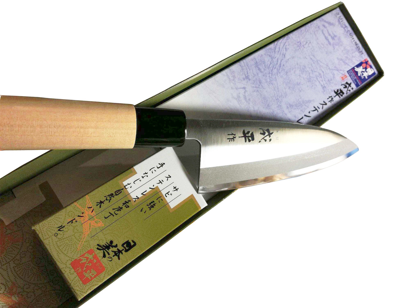 Нож Деба Narihira Tojiro, 180 мм, сталь AUS-8, рукоять дерево - фото 5