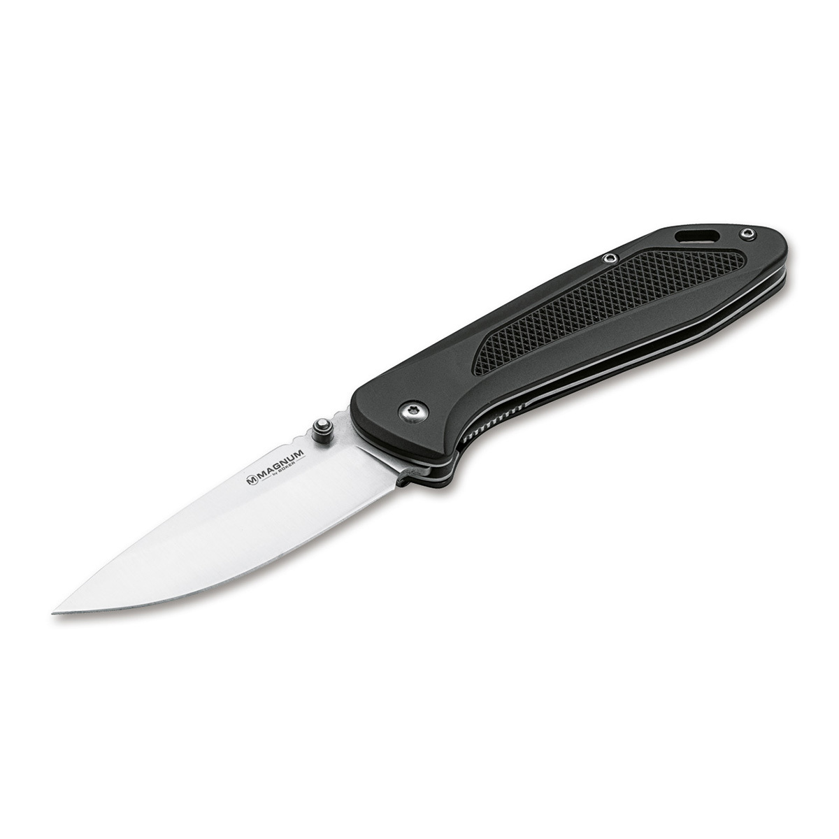 Нож складной Boker Advance black, сталь 440C, рукоять алюминий спортивный нож true flight thrower cold steel 80tftc углеродистая сталь s50c рукоять паракорд намотка