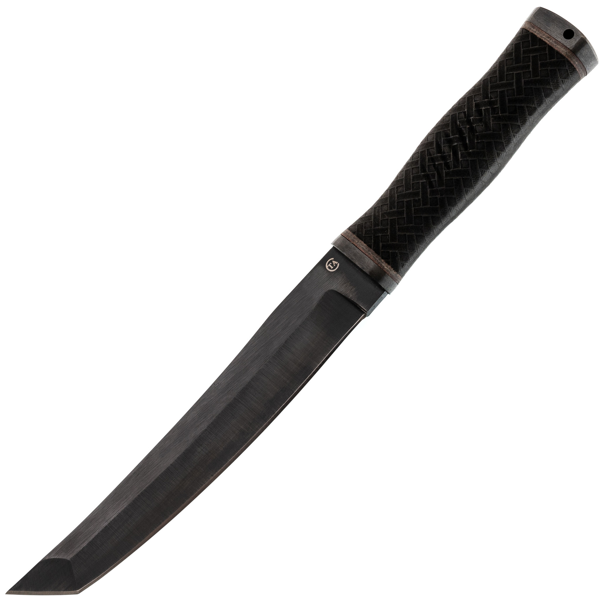 Нож Кабан-1, сталь 65Г, резина